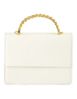 Deals ✔️ Olga Berg Allie Top Handle Crossbody Bag In White 🎉