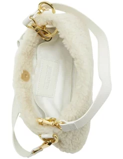 Discount 🎉 Oxford Merida Shearling Mini Bag In White 🎁 -Backpacks Sales Store unnamed file 1063