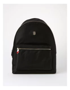 Promo 🌟 Tommy Hilfiger Poppy New Zip Around Back Pack In Black ⌛