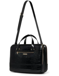 Flash Sale 🎁 Forever New Lana Black Croc Laptop Bag 😍
