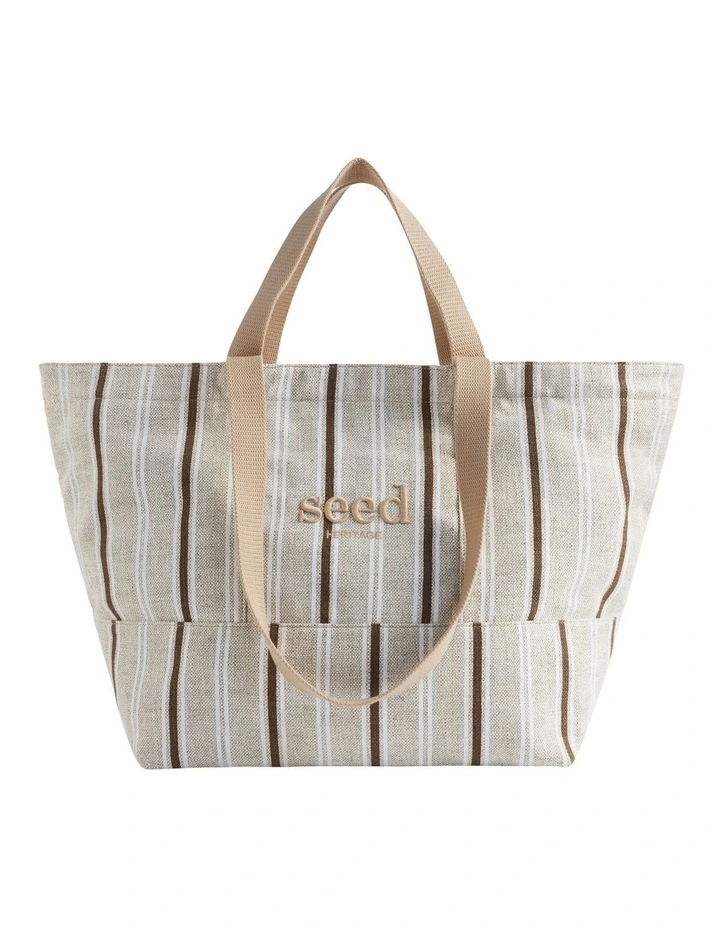 Coupon 🧨 Seed Heritage Embroidered Overnight Stripe Bag In Brown ❤️ 2 Coupon 🧨 Seed Heritage Embroidered Overnight Stripe Bag In Brown ❤️