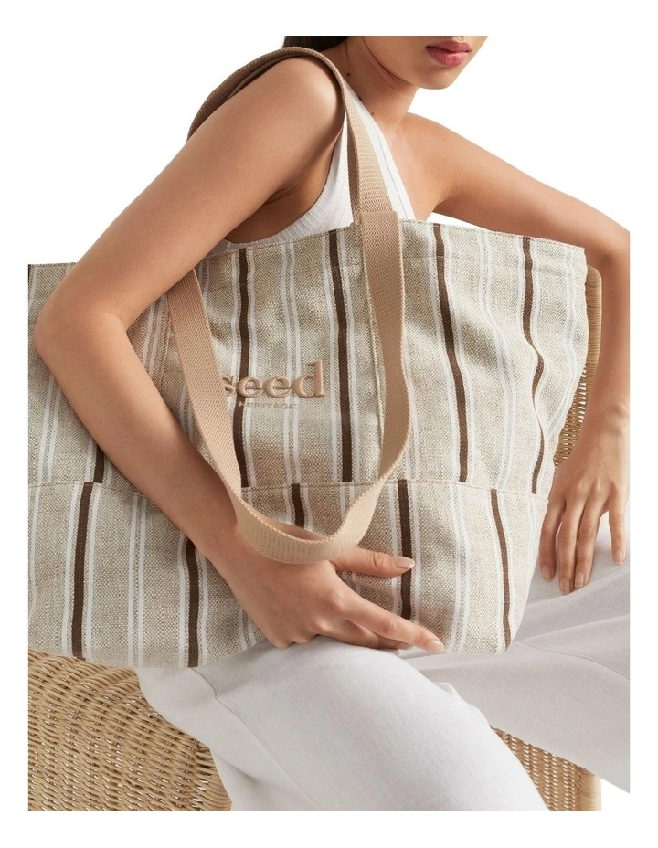 Coupon 🧨 Seed Heritage Embroidered Overnight Stripe Bag In Brown ❤️ 3 Coupon 🧨 Seed Heritage Embroidered Overnight Stripe Bag In Brown ❤️ - Image 2