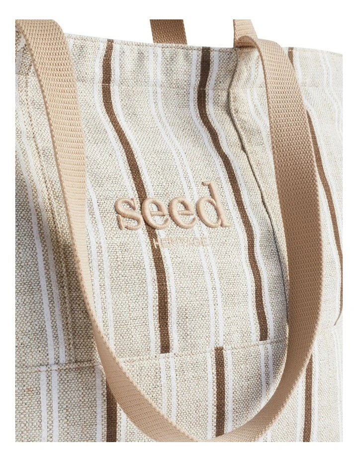 Coupon 🧨 Seed Heritage Embroidered Overnight Stripe Bag In Brown ❤️ 5 Coupon 🧨 Seed Heritage Embroidered Overnight Stripe Bag In Brown ❤️ - Image 4