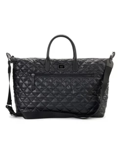 New 🔥 DKNY Lyla Nylon Zip Top Overnight Bag In Blue ⌛ -Backpacks Sales Store unnamed file 1107