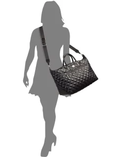 New 🔥 DKNY Lyla Nylon Zip Top Overnight Bag In Blue ⌛ -Backpacks Sales Store unnamed file 1108