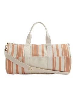 Discount 🧨 Seed Heritage Canvas Duffle Bag In Peach ⭐