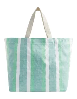 Best Sale 🥰 Seed Heritage Logo Stripe Tote In Blue 🌟