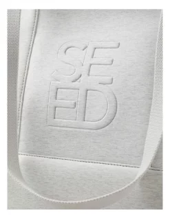 Hot Sale 😉 Seed Heritage Logo Light Grey Marle Jersey Overnight Bag 😉 -Backpacks Sales Store unnamed file 1178