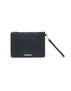 Outlet 🎉 David Lawrence Ares Leather Pouch In Black Metallic 🔥