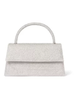 Best Pirce 👍 Forever New Elle Sparkle Mini Bag In Silver 🧨