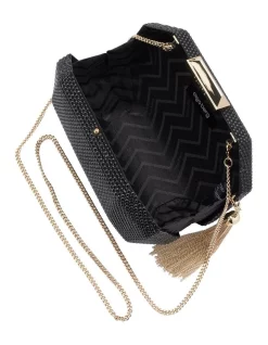 Deals ⌛ Olga Berg Tilly Black Crystal Hardcase Clutch Bag 🌟 -Backpacks Sales Store unnamed file 196
