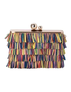 Wholesale 👍 Olga Berg Carlita Multicolour Hardcase Clutch Bag ✨