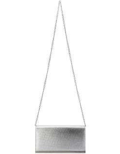 Deals 🌟 Olga Berg Maddie Silver Flap Over Clutch Bag ❤️ -Backpacks Sales Store unnamed file 229