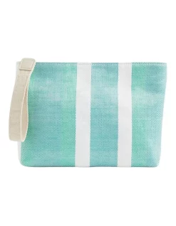 Budget 🔥 Seed Heritage Logo Stripe Pouch In Blue 😀
