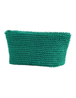 Flash Sale 🔔 Seed Heritage Logo Straw Pouch In Green 🎉
