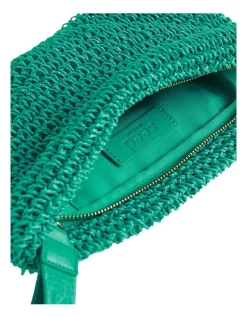 Flash Sale 🔔 Seed Heritage Logo Straw Pouch In Green 🎉 -Backpacks Sales Store unnamed file 252