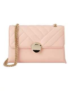 Discount 🔥 Olga Berg Cressida Quilted Shoulder Bag In Blush 🥰