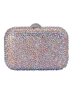 Promo ⌛ Olga Berg Casey Hardcase Clutch Bag In Pastel ⭐