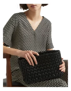 Promo 🔥 Seed Heritage Plait Detail Clutch In Black 🥰 -Backpacks Sales Store unnamed file 342