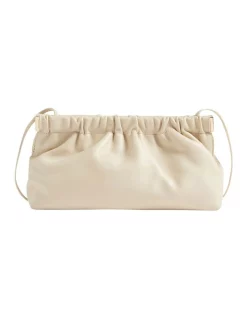 Best Pirce 😉 Seed Heritage Gathered Leather Clutch In Stone 😀