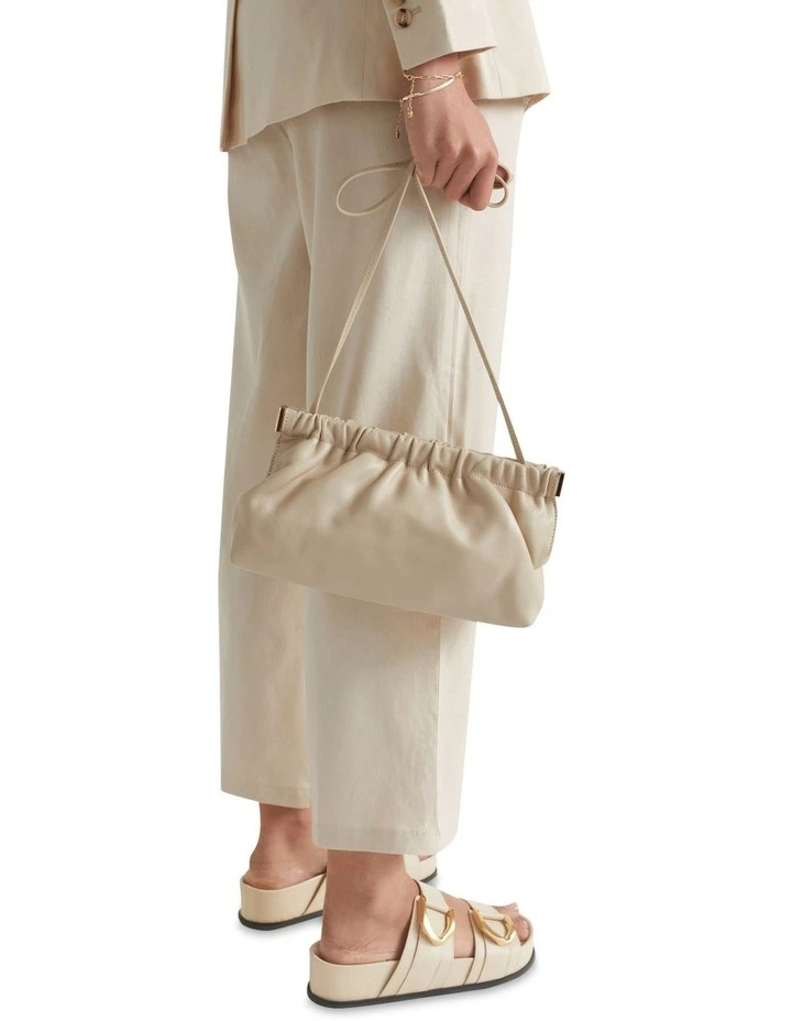 Best Pirce π Seed Heritage Gathered Leather Clutch In Stone π 4 Best Pirce π Seed Heritage Gathered Leather Clutch In Stone π - Image 2