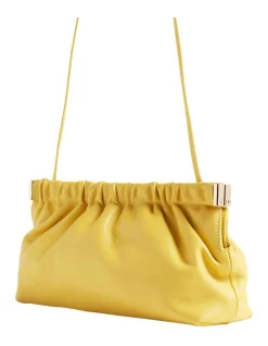 Brand new 👍 Seed Heritage Gathered Leather Clutch In Gold Amber 😍 -Backpacks Sales Store unnamed file 357