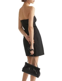 Cheapest β Seed Heritage Gathered Leather Clutch In Black β€οΈ