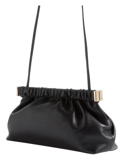 Cheapest ⭐ Seed Heritage Gathered Leather Clutch In Black ❤️ -Backpacks Sales Store unnamed file 362