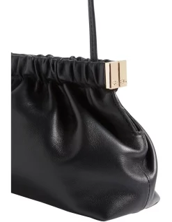 Cheapest ⭐ Seed Heritage Gathered Leather Clutch In Black ❤️ -Backpacks Sales Store unnamed file 363