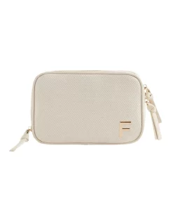 Deals ❤️ Seed Heritage Initial "F" Make Up Bag In Oatmeal 🥰