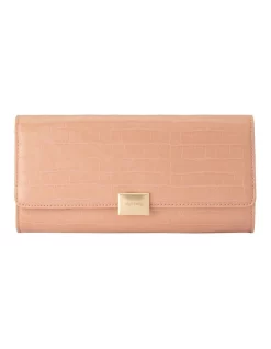 Brand new 🧨 Olga Berg Miranda Flapover Clutch In Blush 🎁