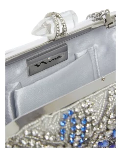 Coupon ⭐ NINA Gelsey Silver/Multi Clutch Bag 💯 -Backpacks Sales Store unnamed file 614