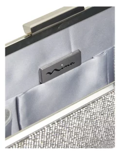 Outlet ⌛ NINA Winslet Silver Beaded Clutch 👍 -Backpacks Sales Store unnamed file 672