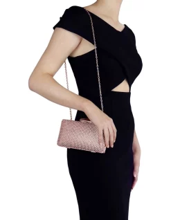 Best Sale 🌟 Olga Berg Natasha Rose Gold Ball Mesh Clutch OB5130 👏 -Backpacks Sales Store unnamed file 68