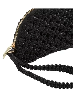 Buy 👏 Seed Heritage Crochet Rope Pouch In Black 🧨 -Backpacks Sales Store unnamed file 736