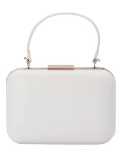 Top 10 ⭐ Olga Berg Ruby White Top Handle Clutch OB4661 😍