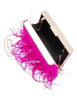 Budget 🤩 Olga Berg Estelle Fuchsia Feather Bag 🧨 -Backpacks Sales Store unnamed file 742