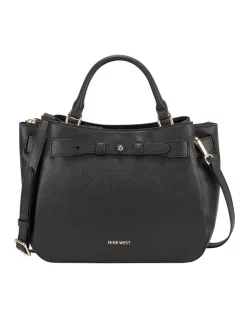 Best deal ✨ Nine West Aria Black Zip Top Satchel Bag 🌟