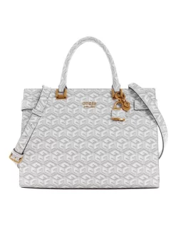 Hot Sale β Guess Atene Society Satchel Bag In Stone β