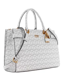 Hot Sale ⌛ Guess Atene Society Satchel Bag In Stone ⌛ -Backpacks Sales Store unnamed file 855