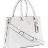 Best Sale 👍 Guess Eco Ivy Zip Top Satchel Bag In White 💯 -Backpacks Sales Store unnamed file 861