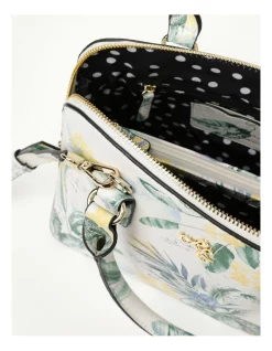 Flash Sale ✔️ Leona By Leona Edmiston Cherish Garden Dome Satchel Bag In White ⭐ -Backpacks Sales Store unnamed file 914