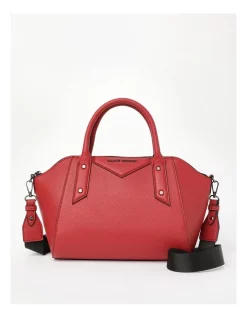 Coupon ⌛ Wayne Cooper Pia Zip Top Satchel Bag In Red 🛒