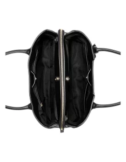 Buy ✔️ Nine West Lorraine Black Logo Multi Zip Top Satchel Bag 🎁 -Backpacks Sales Store unnamed file 944