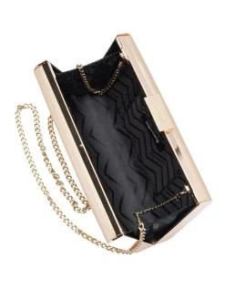Discount 😀 Olga Berg Precious Metallic Champagne Clutch Bag 🥰 -Backpacks Sales Store unnamed file 95