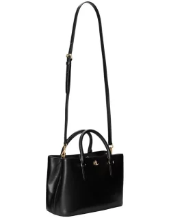 Outlet 😍 Lauren Ralph Lauren Marcy 26 Zip Top Satchel Bag In Black ❤️ -Backpacks Sales Store unnamed file 953