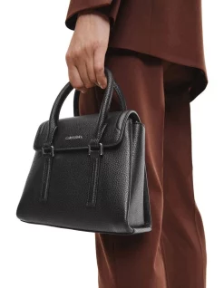 Best Pirce 💯 Calvin Klein Elevated Faux Leather Satchel Bag In Black 🧨 -Backpacks Sales Store unnamed file 964