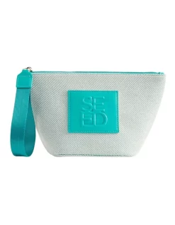 Budget 🎁 Seed Heritage Logo Makeup Bag In Blue ❤️