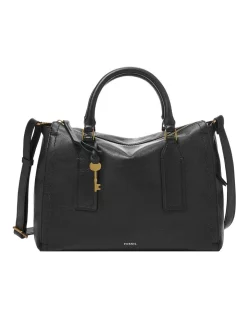 Flash Sale 😀 Fossil Parker Black Satchel Bag 👍