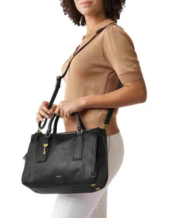 Flash Sale 😀 Fossil Parker Black Satchel Bag 👍 -Backpacks Sales Store unnamed file 998